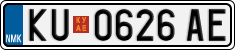 License plate of North Macedonia, Regular plates (2012)
