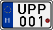 license plates of Hungary, Motorcycles (1990)