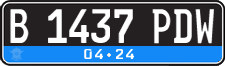 License plate of Indonesia, Regular plates