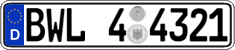 German license plate, Regional authorities