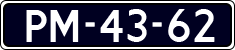 License plate of the Netherlands, Imported oldtimers (cars)