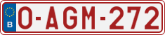 License plate of Belgium, Regular plates (2010)