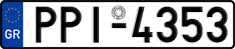 License plate of Greece, Cars