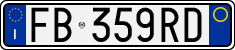 License plate of Italy, Cars (1994 year series)