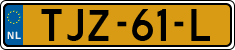 License plate of the Netherlands, Agricultural vehicles