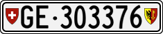 License plate of Switzerland, Cars