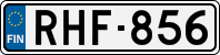 License plate of Finland, Cars