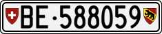 License plate of Switzerland, Cars
