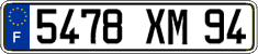 French license plate, FNI