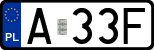 License plates of Poland, Regular car plates