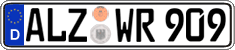 German license plate, Regular plates