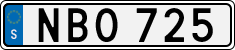 License plate of Sweden, Regular plates