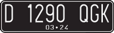 License plate of Indonesia, Regular plates