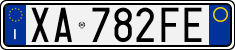 License plate of Italy, Cars (1994 year series)