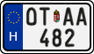 license plates of Hungary, Oldtimers (2022)