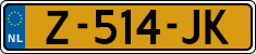 License plate of the Netherlands, Cars