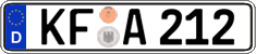 German license plate, Regular plates
