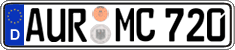 German license plate, Regular plates