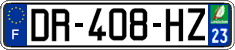 French license plate, SIV (ordinary)
