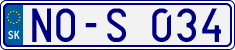 License plate of Slovakia, Sportcars