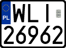 License plates of Poland, Regular car plates