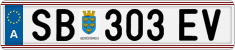 License plate of Austria, Regular plates