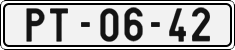 License plate of the Czech Republic, Cars (1960)