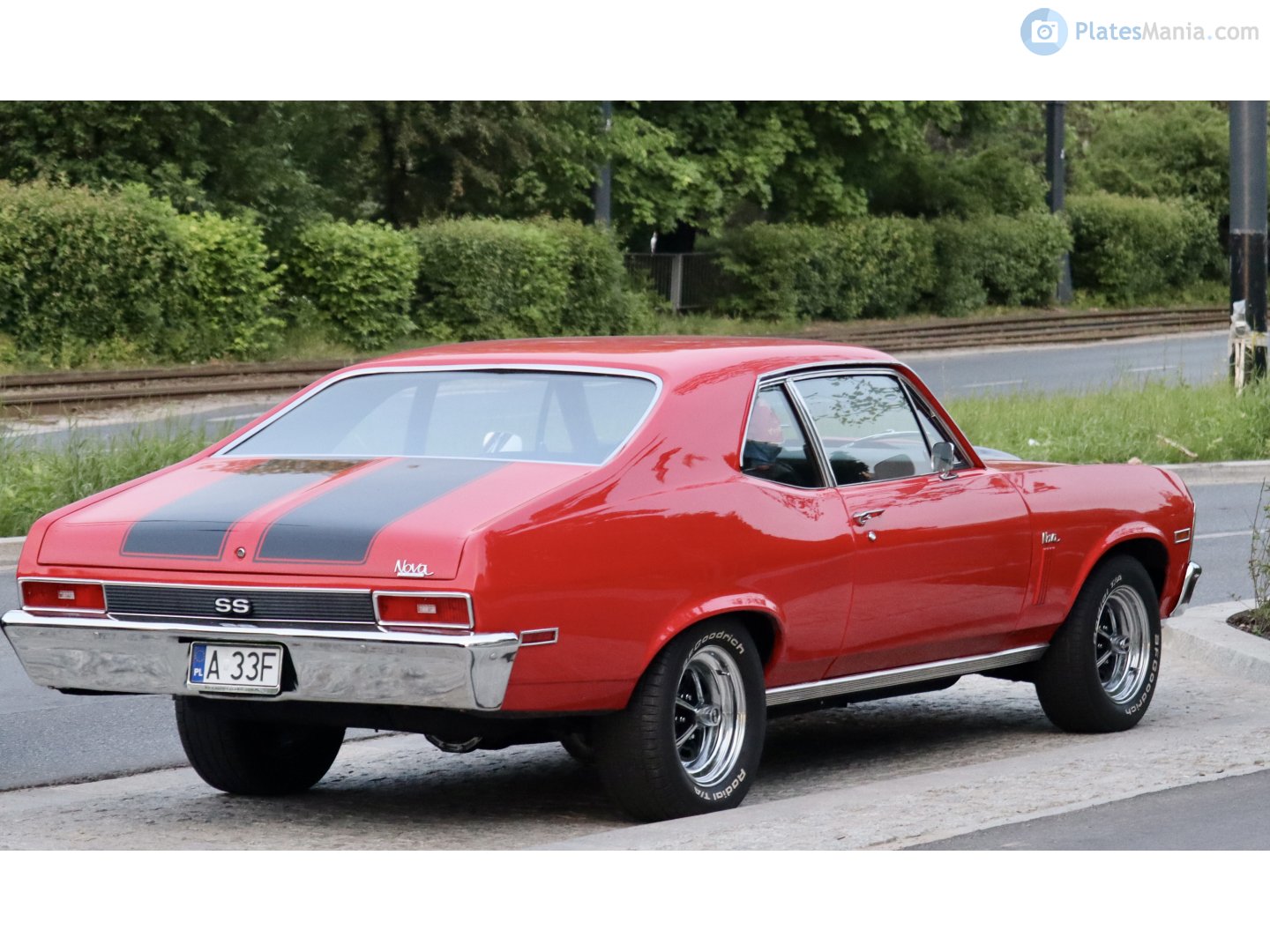 A 33F, Chevrolet Nova 3rd gen (Chevy II) 2-door Coupé (27; X-body), 1967–1972