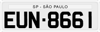 License plate of Brazil, Private owners (1990)