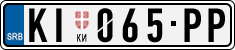 License plate of Serbia, Cars