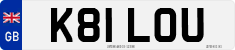 License plate of the United Kingdom, 1983 year system