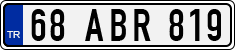 License plate of Turkey, Regular plates