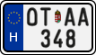 license plates of Hungary, Oldtimers (2022)