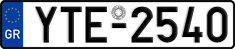 License plate of Greece, Cars