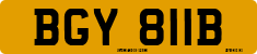 License plate of the United Kingdom, 1963 year system