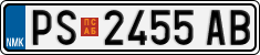 License plate of North Macedonia, Regular plates (2012)