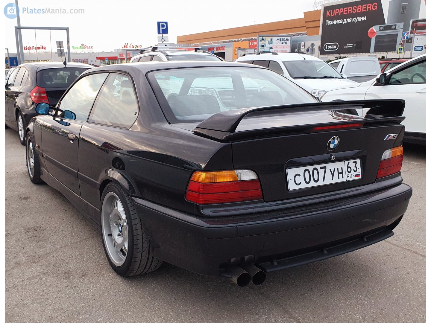 с 007 ун 63, BMW M3 2nd gen Coupé (E36), 1992–1999