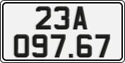 License plate of Vietnam, Cars