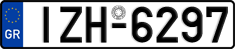 License plate of Greece, Cars