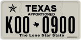 Texas, Apportioned vehicles (2012) (A12-3456)
