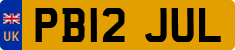 License plate of the United Kingdom, 2001 year system