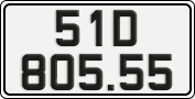 License plate of Vietnam, Cars