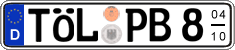 German license plate, Seasonal plates