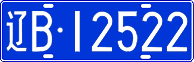 License plate of China, Cars