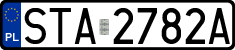 License plates of Poland, Regular car plates