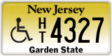 New Jersey, Vehicles for disabled persons (A/B XXXX / XXXX A/B)