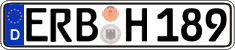 German license plate, Regular plates