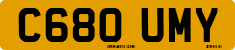 License plate of the United Kingdom, 1983 year system