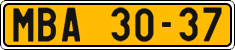 License plate of the Czech Republic, Commercial vehicles (1960)