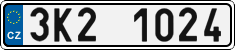License plate of the Czech Republic, Cars (2001)